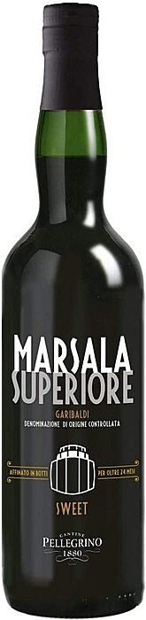 Крепленое вино Марсала Супериоре Гарибальди бел. сладкое 18% 0,75л 